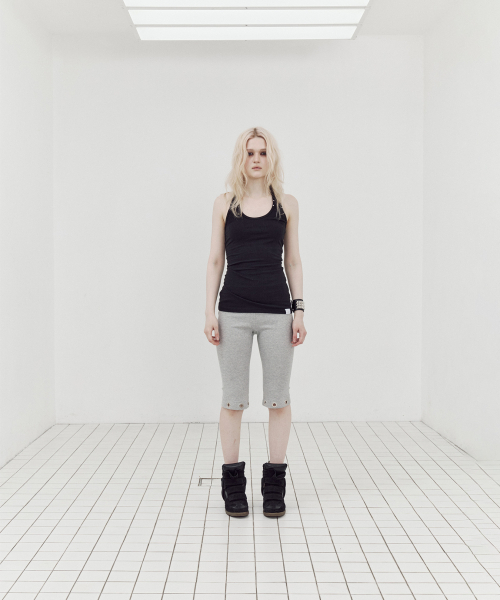 SETUP-EXE(セットアップイーエックスイー)の「BASIC HALTERNECK TOP / BLACK(Tシャツ/カットソー・レディース・その他・OS)」の2枚目の写真