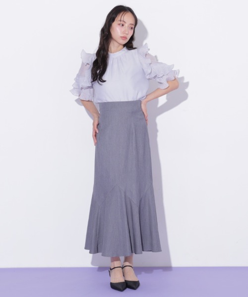 JILL by JILL STUART(ジルバイジルスチュアート)の「プリーツフリルシアーブラウス(シャツ/ブラウス・レディース・ブルー/ピンク/ホワイト・FREE)」の22枚目の写真
