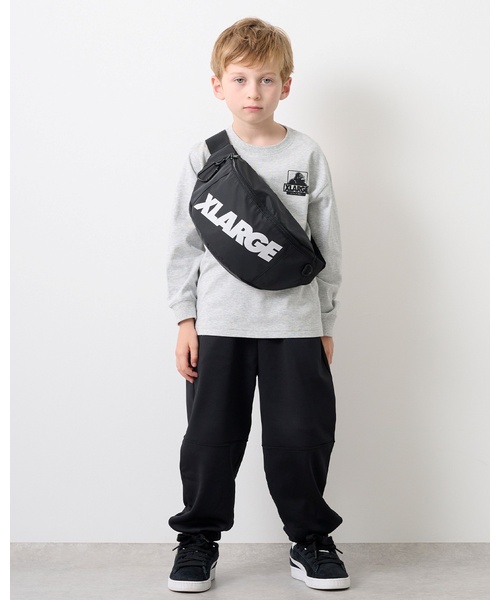XLARGE KIDS(エクストララージキッズ)の「ロゴショルダーバッグ(ボディバッグ/ウエストポーチ・キッズ・ブラック・F)」の3枚目の写真