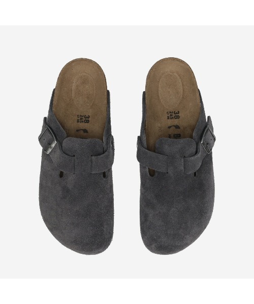 BIRKENSTOCK（ビルケンシュトック）の「BIRKENSTOCK BOSTON SUEDE LEATHER -NARROW- / ビルケンシュトック ボストン スエードレザー ナローフィット / BKS-1031678（サンダル・レディース・グレー・37/35）」の2枚目の写真