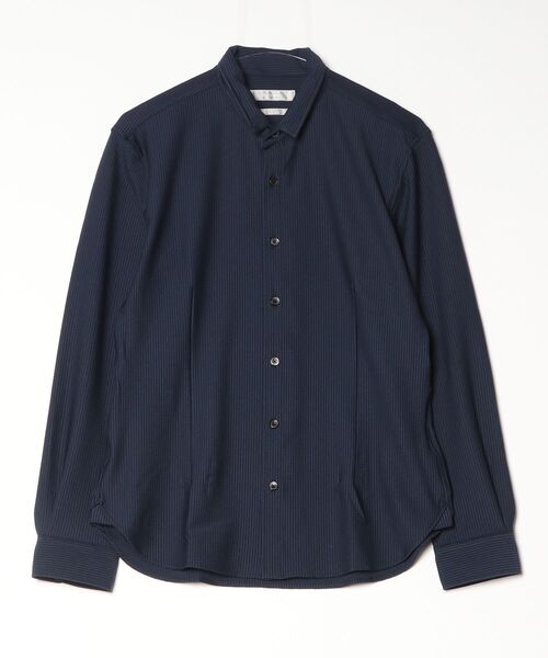 HIGH STREET(ハイストリート)の「HIGH STREET∴トリコットサッカーショートウイングシャツ(シャツ/ブラウス・メンズ・ホワイト/ネイビー/ブラック・S/M/L)」の3枚目の写真