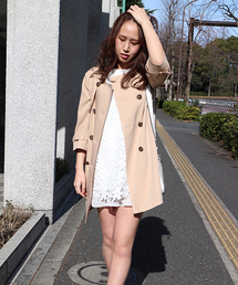 FREE'S MART | ノーカラートレンチコート(トレンチコート)