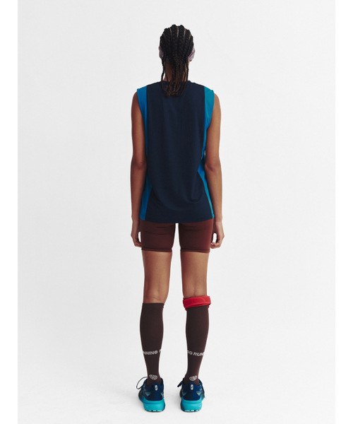 MENASOO（ミナス）の「Refocus Mesh Sleeveless Top_Navy（Tシャツ/カットソー・レディース・ネイビー・1/2）」の4枚目の写真
