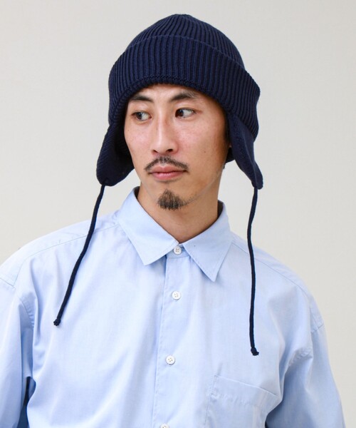 GLOSTER（グロスター）の「【ユニセックス】イヤーカバー ニットワッチキャップ 耳あて付きニット帽（ニットキャップ/ビーニー・メンズ・オレンジ/ブラック/グレー/ネイビー・FREE）」の20枚目の写真