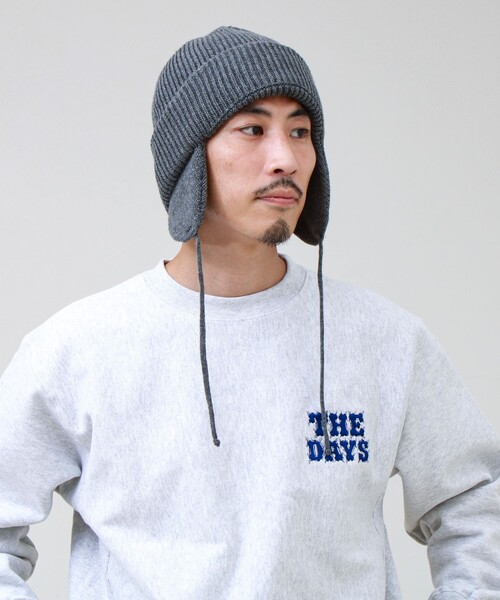 GLOSTER（グロスター）の「【ユニセックス】イヤーカバー ニットワッチキャップ 耳あて付きニット帽（ニットキャップ/ビーニー・メンズ・オレンジ/ブラック/グレー/ネイビー・FREE）」の14枚目の写真