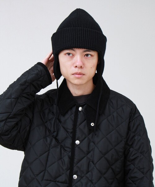 GLOSTER（グロスター）の「【ユニセックス】イヤーカバー ニットワッチキャップ 耳あて付きニット帽（ニットキャップ/ビーニー・メンズ・オレンジ/ブラック/グレー/ネイビー・FREE）」の7枚目の写真