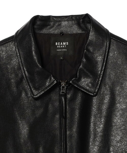 BEAMS HEART(ビームスハート)の「ボアカラー G1タイプ ブルゾン(ライダースジャケット・メンズ・ダークブラウン/ブラック・SMALL/MEDIUM/LARGE)」の9枚目の写真