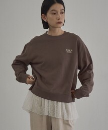 coen(コーエン)ロゴ刺繍 C/N裏毛スウェット