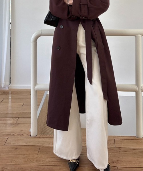 AMAJI（アマジ）の「裏起毛 フレアデニムパンツ（デニムパンツ・レディース・ベージュ・MEDIUM/LARGE/X-LARGE/SMALL）」の3枚目の写真