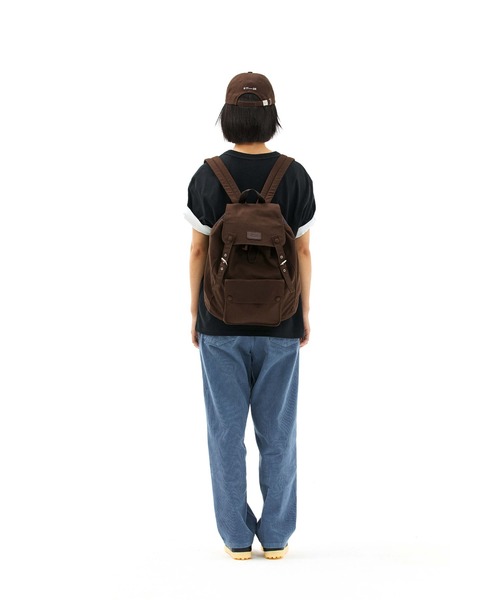 EMIS(イミス)の「OXFORD CARGO BACKPACK(ショルダーバッグ・レディース・ブラウン/ブラック・FREE)」の6枚目の写真
