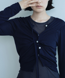 EDIT. FOR LULU | silk mix ribbon cardigan(カーディガン/ボレロ)