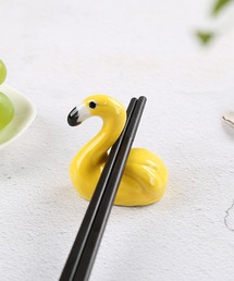 Ein（アイン）の「Ein/フラミンゴ 陶器 箸置き / カラフル アニマル カトラリーレスト（カトラリー）」