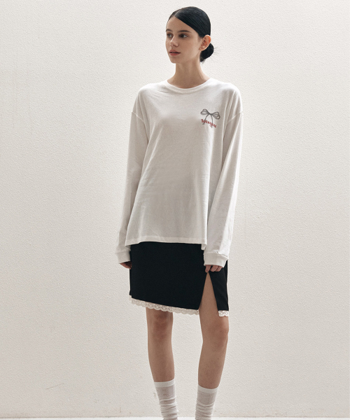 LOTSYOU(ロッツユー)の「Rosaline Retro T-shirt Ivory(Tシャツ/カットソー・レディース・その他・OS)」の3枚目の写真