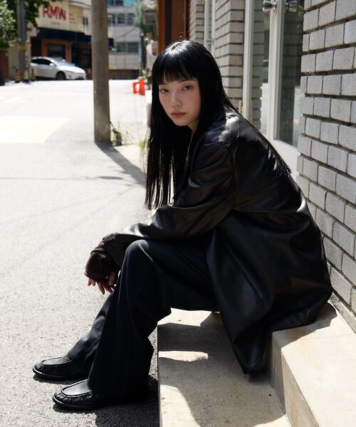 YASE（ヤセ）の「[EXTRALIGHT] SILHOUETTE シルエット シュリンクウォッシュ カウハイド ローファー ブラック（ローファー・レディース・その他・24cm/29cm/28.5cm/28cm/27.5cm/27cm/26.5cm/26cm/25.5cm/25cm/24.5cm）」の11枚目の写真