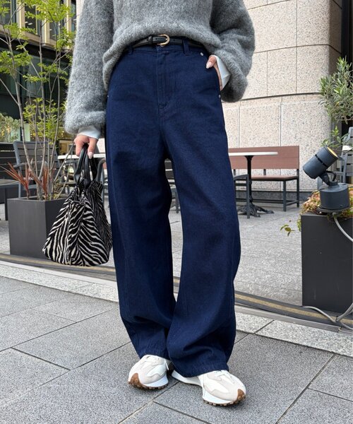 Jena espace merveilleux（ジェナ　エスパスメルヴェイユ）の「カーブデニムパンツ（デニムパンツ・レディース・ブルー/ブルー系その他・FREE）」の3枚目の写真