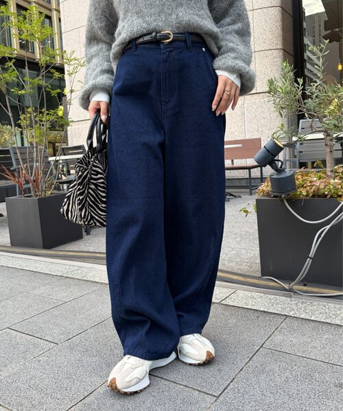 Jena espace merveilleux（ジェナ　エスパスメルヴェイユ）の「カーブデニムパンツ（デニムパンツ・レディース・ブルー/ブルー系その他・FREE）」の6枚目の写真