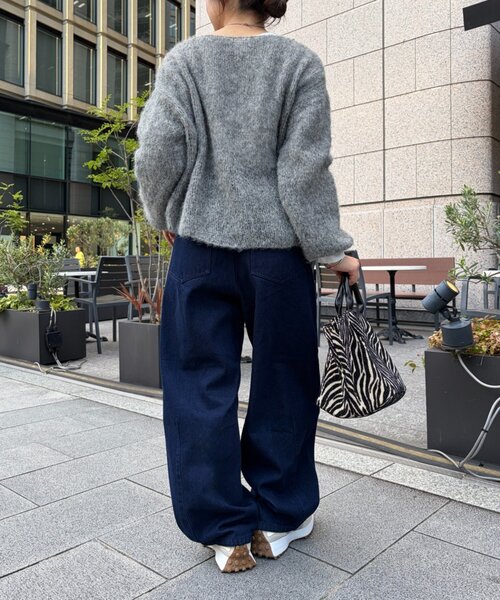 Jena espace merveilleux（ジェナ　エスパスメルヴェイユ）の「カーブデニムパンツ（デニムパンツ・レディース・ブルー/ブルー系その他・FREE）」の9枚目の写真
