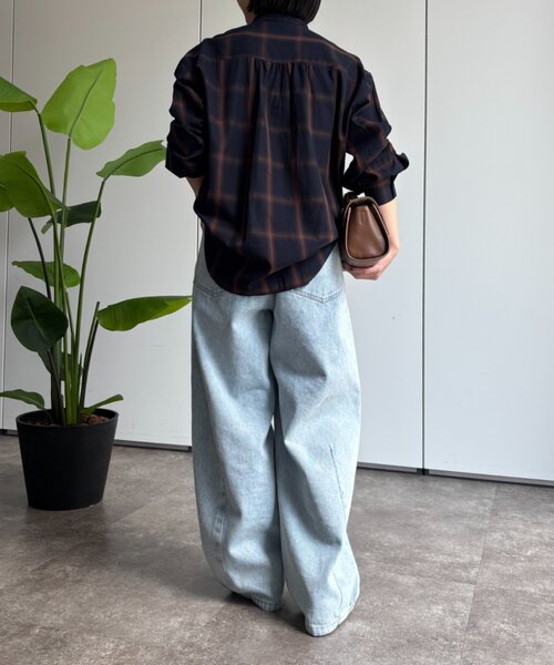 Jena espace merveilleux（ジェナ　エスパスメルヴェイユ）の「カーブデニムパンツ（デニムパンツ・レディース・ブルー/ブルー系その他・FREE）」の19枚目の写真