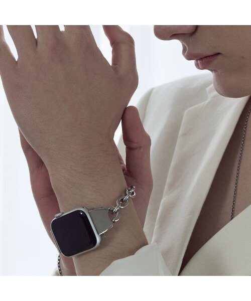 SILVERTAG（シルバータグ）の「APPLE WATCH STRAP MINI AST -225S アップルウォッチストラップ 光沢 38mm 40mm 41mm 42mm（デジタル腕時計・メンズ・その他・XXX-LARGE/XX-LARGE/X-LARGE/SMALL/MEDIUM/LARGE）」の4枚目の写真