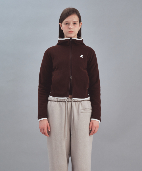 Rest&Recreation(レストアンドレクリエーション)の「FLEECE HOOD ZIP-UP - BROWN(パーカー・メンズ・その他・SMALL/MEDIUM)」の2枚目の写真
