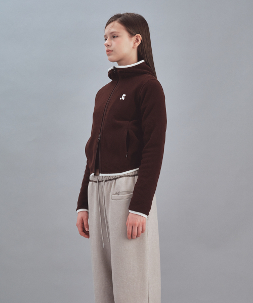 Rest&Recreation(レストアンドレクリエーション)の「FLEECE HOOD ZIP-UP - BROWN(パーカー・メンズ・その他・SMALL/MEDIUM)」の3枚目の写真
