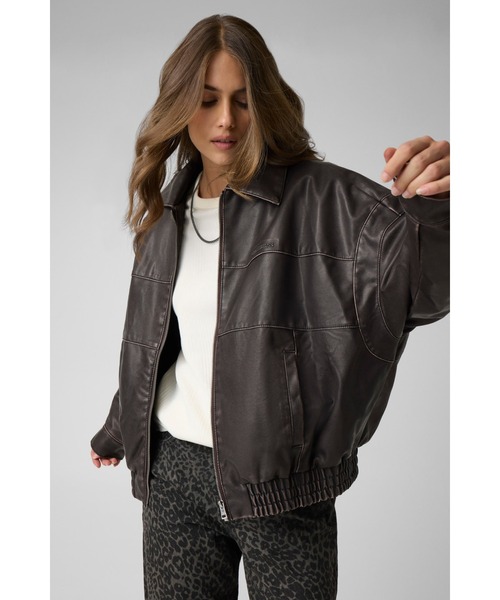 GUESS JEANS Star Jacket ジャケット レザージャケット | GUESS(ゲス