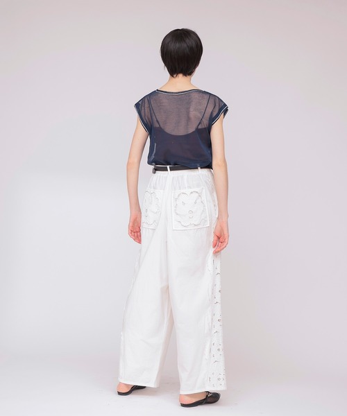 DRESSLAVE(ドレスレイブ)の「【VENIT/ヴェニット】CUT WORK LACE EMBROIDERY PANTS(その他パンツ・レディース・ホワイト・38)」の12枚目の写真