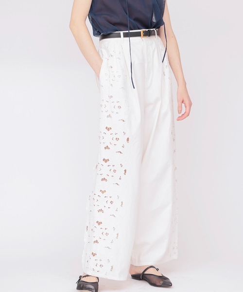 DRESSLAVE(ドレスレイブ)の「【VENIT/ヴェニット】CUT WORK LACE EMBROIDERY PANTS(その他パンツ・レディース・ホワイト・38)」の13枚目の写真