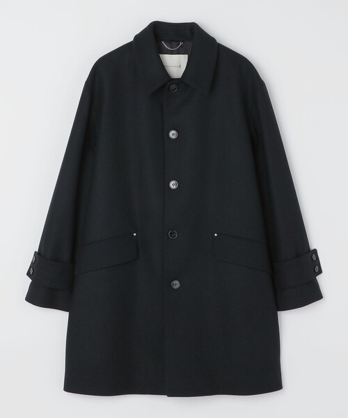 SHIPS（シップス）の「【SHIPS別注】MACKINTOSH: HUMBIE SL メルトン コート（ステンカラーコート・メンズ・ネイビー/ダークグレー・38/36）」の5枚目の写真