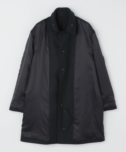SHIPS（シップス）の「【SHIPS別注】MACKINTOSH: HUMBIE SL メルトン コート（ステンカラーコート・メンズ・ネイビー/ダークグレー・38/36）」の7枚目の写真