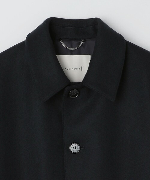 SHIPS（シップス）の「【SHIPS別注】MACKINTOSH: HUMBIE SL メルトン コート（ステンカラーコート・メンズ・ネイビー/ダークグレー・38/36）」の9枚目の写真