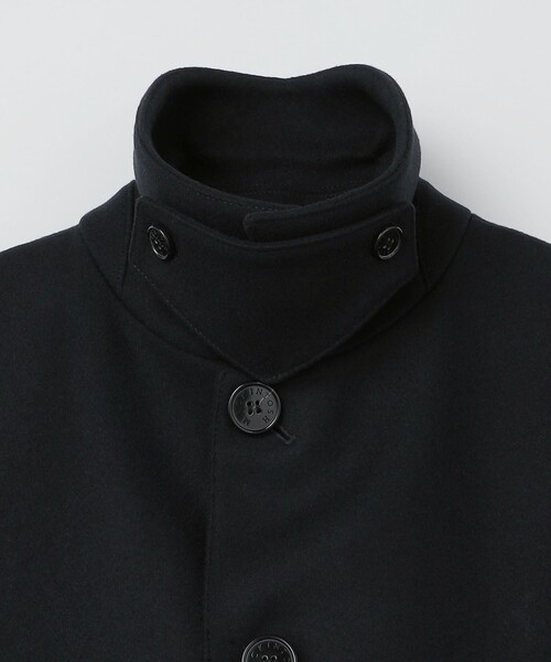 SHIPS（シップス）の「【SHIPS別注】MACKINTOSH: HUMBIE SL メルトン コート（ステンカラーコート・メンズ・ネイビー/ダークグレー・38/36）」の10枚目の写真