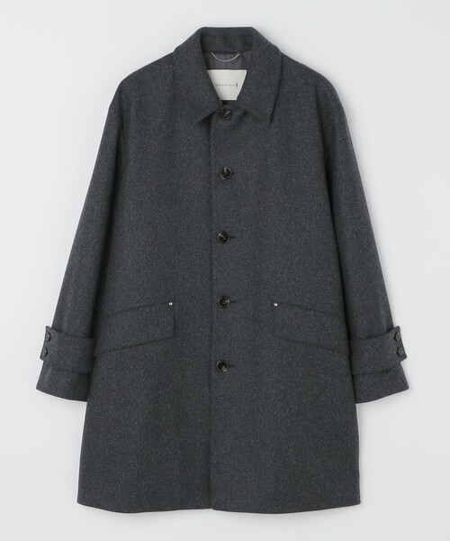 SHIPS（シップス）の「【SHIPS別注】MACKINTOSH: HUMBIE SL メルトン コート（ステンカラーコート・メンズ・ネイビー/ダークグレー・38/36）」の17枚目の写真