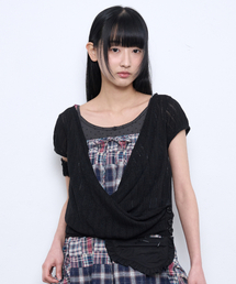 LIGHT LAYERED BOLERO [BLACK]