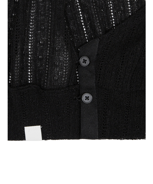 TUOMIO（トゥオミオ）の「LIGHT LAYERED BOLERO [BLACK]（カーディガン/ボレロ・レディース・その他・F）」の5枚目の写真