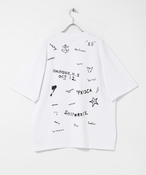 ARMY TWILL(アーミーツイル)の「ARMY TWILL Print HS T-shirts Craft(Tシャツ/カットソー・メンズ・ホワイト/ブラック・LARGE/MEDIUM)」の6枚目の写真