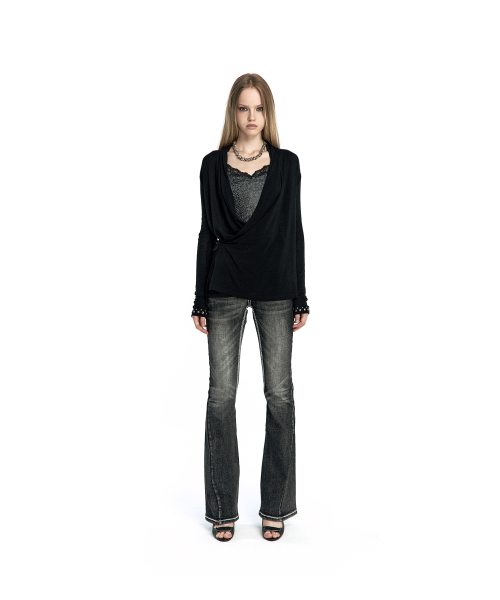 KASHIKO(カシコ)の「Studded Draped Wrap Cardigan(カーディガン/ボレロ・レディース・その他・FREE)」の8枚目の写真