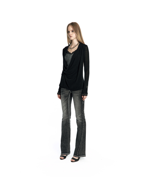 KASHIKO(カシコ)の「Studded Draped Wrap Cardigan(カーディガン/ボレロ・レディース・その他・FREE)」の7枚目の写真