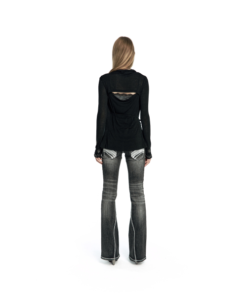 KASHIKO(カシコ)の「Studded Draped Wrap Cardigan(カーディガン/ボレロ・レディース・その他・FREE)」の6枚目の写真