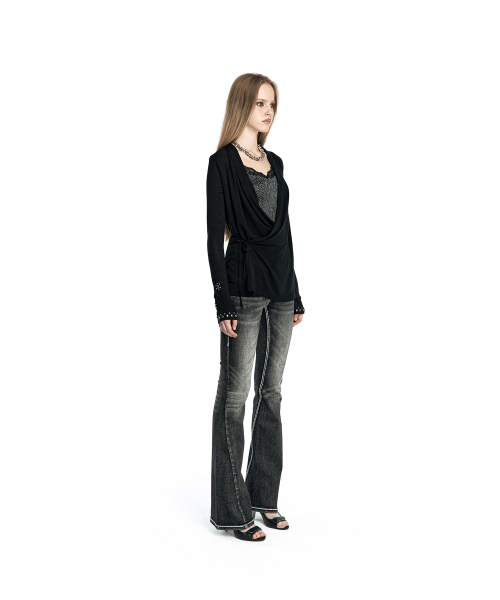 KASHIKO(カシコ)の「Studded Draped Wrap Cardigan(カーディガン/ボレロ・レディース・その他・FREE)」の5枚目の写真