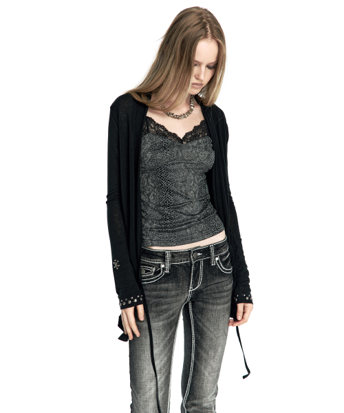 KASHIKO(カシコ)の「Studded Draped Wrap Cardigan(カーディガン/ボレロ・レディース・その他・FREE)」の2枚目の写真