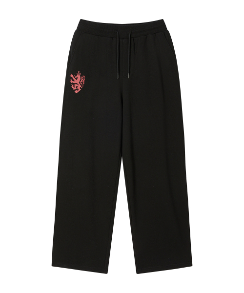 PRENDA（プレンダ）の「HERALD CROSS ワイドスウェットパンツ ブラック（スウェットパンツ・レディース・その他・MEDIUM/SMALL）」の5枚目の写真