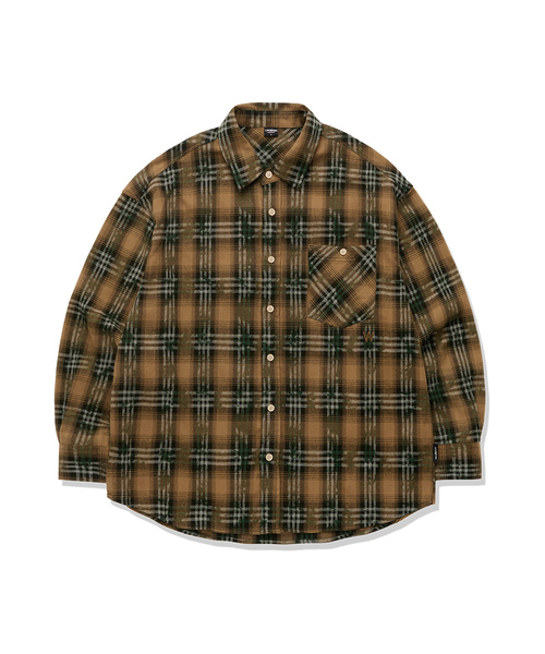LIFE WORK(ライフワーク)の「ヴィンテージブラシチェック長袖シャツ(シャツ/ブラウス・レディース・ブラウン/ブラック/ブルー/レッド・LARGE/MEDIUM)」の3枚目の写真