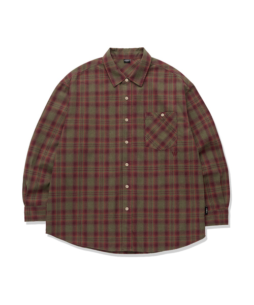 LIFE WORK(ライフワーク)の「ヴィンテージブラシチェック長袖シャツ(シャツ/ブラウス・レディース・ブラウン/ブラック/ブルー/レッド・LARGE/MEDIUM)」の1枚目の写真
