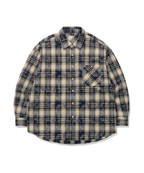 LIFE WORK(ライフワーク)の「ヴィンテージブラシチェック長袖シャツ(シャツ/ブラウス・レディース・ブラウン/ブラック/ブルー/レッド・LARGE/MEDIUM)」の4枚目の写真