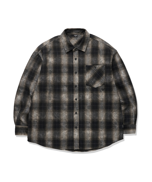 LIFE WORK(ライフワーク)の「ヴィンテージブラシチェック長袖シャツ(シャツ/ブラウス・レディース・ブラウン/ブラック/ブルー/レッド・LARGE/MEDIUM)」の2枚目の写真