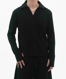 FEI-LANG（フェイラン）の「V neck finger hole long sleeve T（Tシャツ/カットソー）」