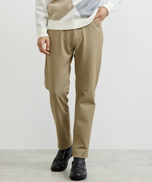 MEN'S MELROSE（メンズメルローズ）の「ソフトサーモツイル裏起毛5ポケットパンツ / ストレッチ（その他パンツ・メンズ・ベージュ/チャコールグレー/ネイビー/グレー・3/4/5/2）」の3枚目の写真