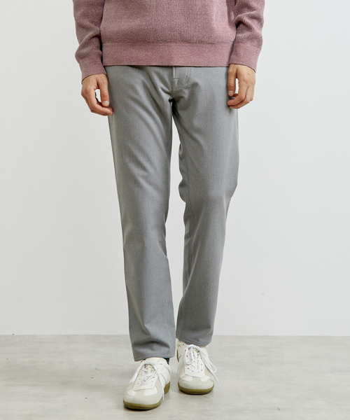 MEN'S MELROSE（メンズメルローズ）の「ソフトサーモツイル裏起毛5ポケットパンツ / ストレッチ（その他パンツ・メンズ・ベージュ/チャコールグレー/ネイビー/グレー・3/4/5/2）」の2枚目の写真
