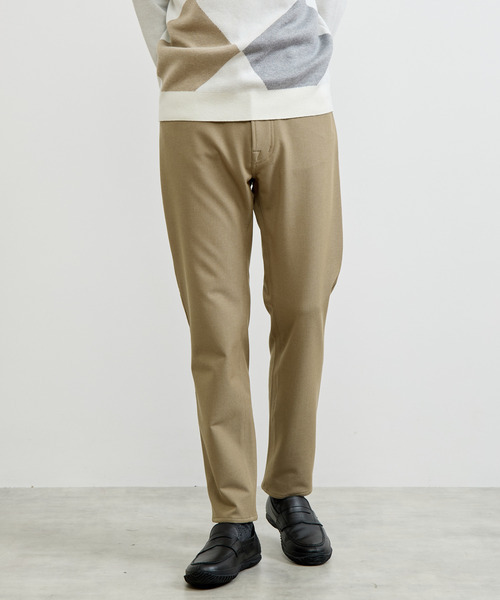 MEN'S MELROSE（メンズメルローズ）の「ソフトサーモツイル裏起毛5ポケットパンツ / ストレッチ（その他パンツ・メンズ・ベージュ/チャコールグレー/ネイビー/グレー・3/4/5/2）」の14枚目の写真